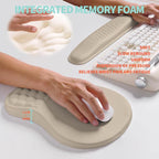 2-in-1 Ergonomic Set, Wave Rise Keyboard Wrist Rest and Massage Bulge Slope - Image 4