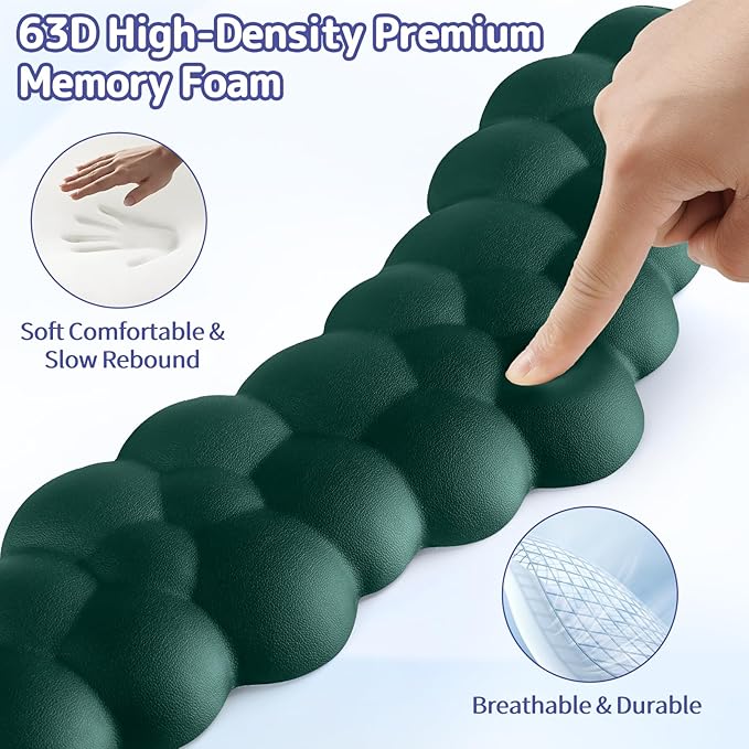 Cloud Wrist Rest for Keyboard and Mouse, Memory Foam PU Leather Keyboard Wrist - Image 4