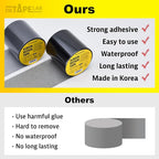 Grey Window Screen Repair Tape, 4 in X 15 FT, Screen Repair Kit - Image 6