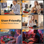 Podcast microphone bundle, live sound card, streaming audio mixer, podcast - Image 3