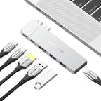 VENTION 6-in-2 USB C Hub for MacBook Neo/Air/PRO, 80Gbps Detachable Magnetic 8K by Vention