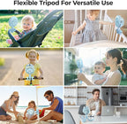 Misting Baby Stroller Fan, 4000mAh Rechargeable Battery Operated, 270°Pivoting - Image 7