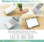 BELLEMOND | X-Shape Laptop Stand – Adjustable Aluminum Riser, 5 Height Levels - Image 2