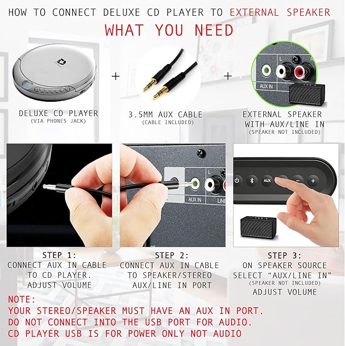 Deluxe Products CD Player Portable - Image 4