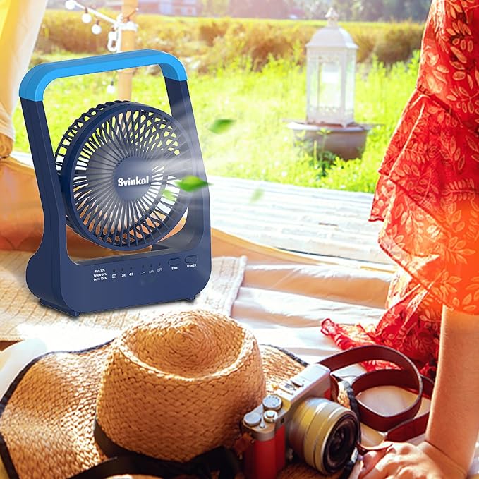 Portable Desk Fan 20000mAh Battery Operated Rechargeable, 200H Long Lasting - Image 2