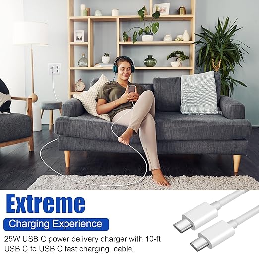 Samsung Fast Charger 2Pack 10FT Long USB C Samsung Charger Fast Charging Cord - Image 7