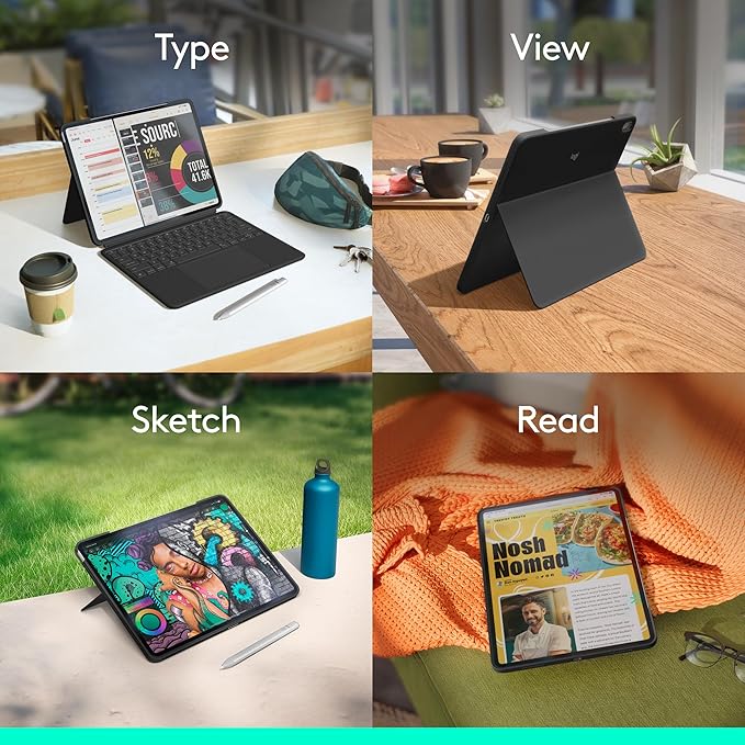 Logitech Combo Touch iPad Air 13-inch Keyboard Case - Image 2