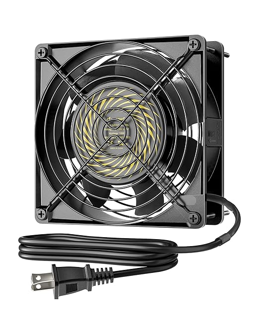 DEWENWILS 120V AC Fan, Waterproof Exhaust Fan 120mm, 18W 2850RPM 90CFM by DEWENWILS