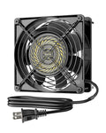 DEWENWILS 120V AC Fan, Waterproof Exhaust Fan 120mm, 18W 2850RPM 90CFM by DEWENWILS