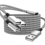 3.3FT USB A Male to 3 Female Extension Cable, USB Splitter 1 in 3 Out Support by Unknown