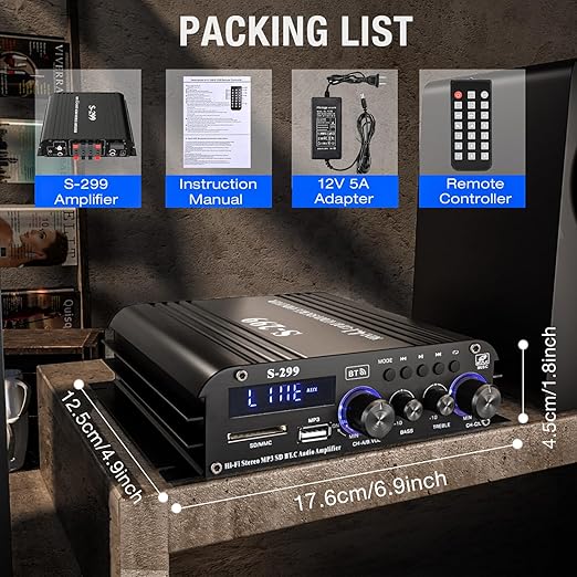 Facmogu S-299 4.1CH Bluetooth Power Amplifier - Image 7