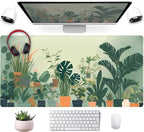 Gardener Mousepad Nature Desk Mat Green Desk Pad Cute Office Decor Mouse Pad by Mechanical+Cattle