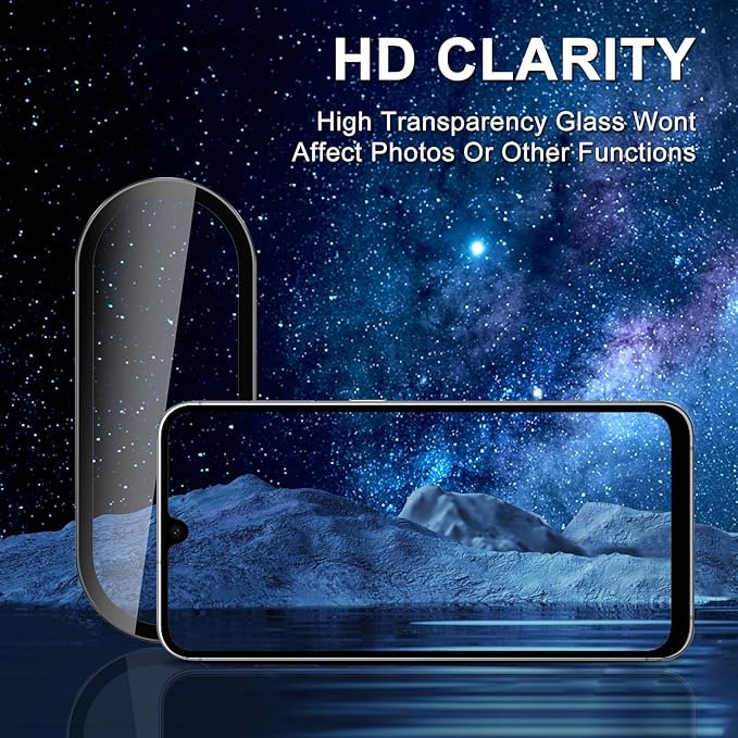 for Samsung Galaxy A26 Camera Lens Protector, Individual Metal Ring Tempered - Image 4
