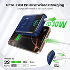Magnetic Portable Charger for iPhone, 3-in-1 10800mAh Qi2 15W Wireless Power - Image 3