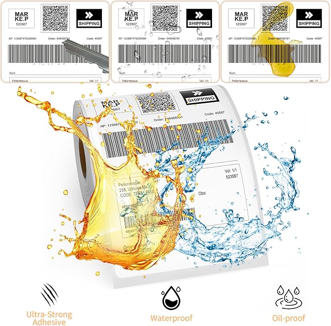 40 Rolls 4" x 6" Direct Thermal Printer Label, 250 Labels/Roll, Total 10000 - Image 5