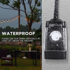 G-Homa 24 Hour Mechanical Outdoor Timer Outlet, Outdoor Timer - Image 5