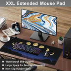 Mouse Pad, Large Moon Phase and Forest Desk Mat, Extended Non-Slip Gaming - Image 6