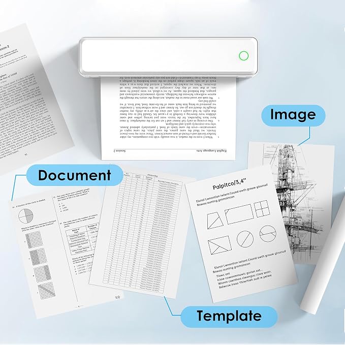 Portable Thermal Printer, Home Use, Office&School – Supports 8.5" x 11" US - Image 7