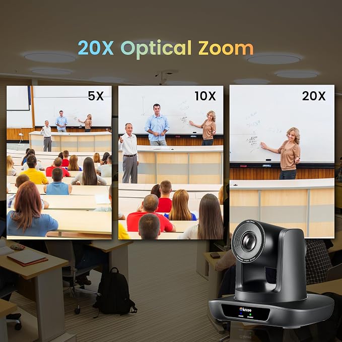 PTZ Camera 20X Optical Zoom Conference Room USB3.0 HDMI 1080P 60FPS Wide Angle - Image 3