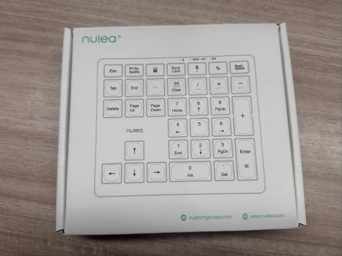 Nulea Wireless Number Pad Bluetooth 5.0 & 2.4G Portable Numeric Keyboard - Image 8