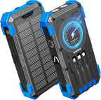 Solar Charger Power Bank, 42800mAh Wireless Portable Charger by Sudrov