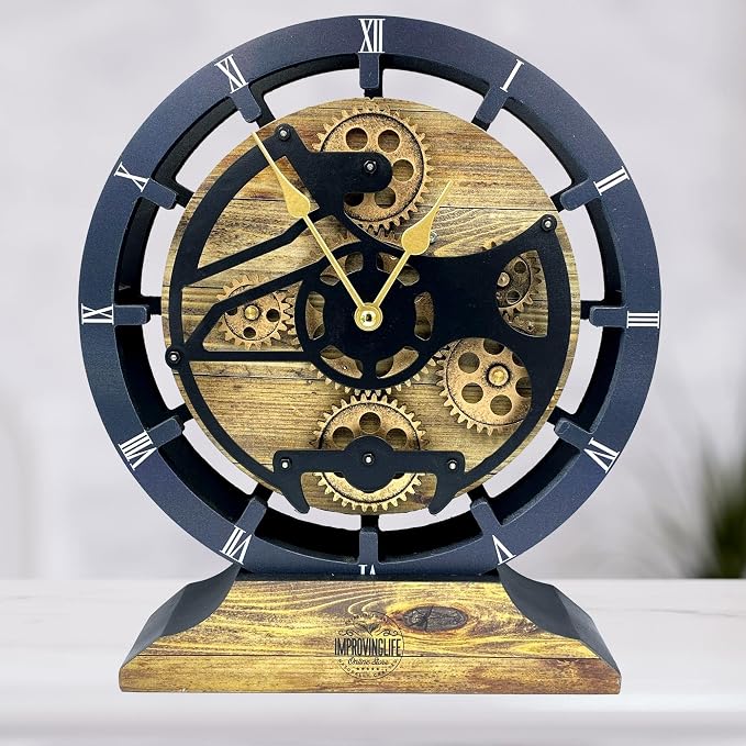 The Gears Clock Desk Clock 10 inches - Image 5