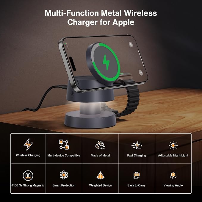 iVANKY 15W Fast 4 in 1 Wireless Charging Station - Image 3