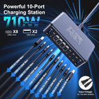 CHIPOFY 710W USB C Charger Block, 10 Port USB C Charging Station, Dual PD3.1 - Image 9