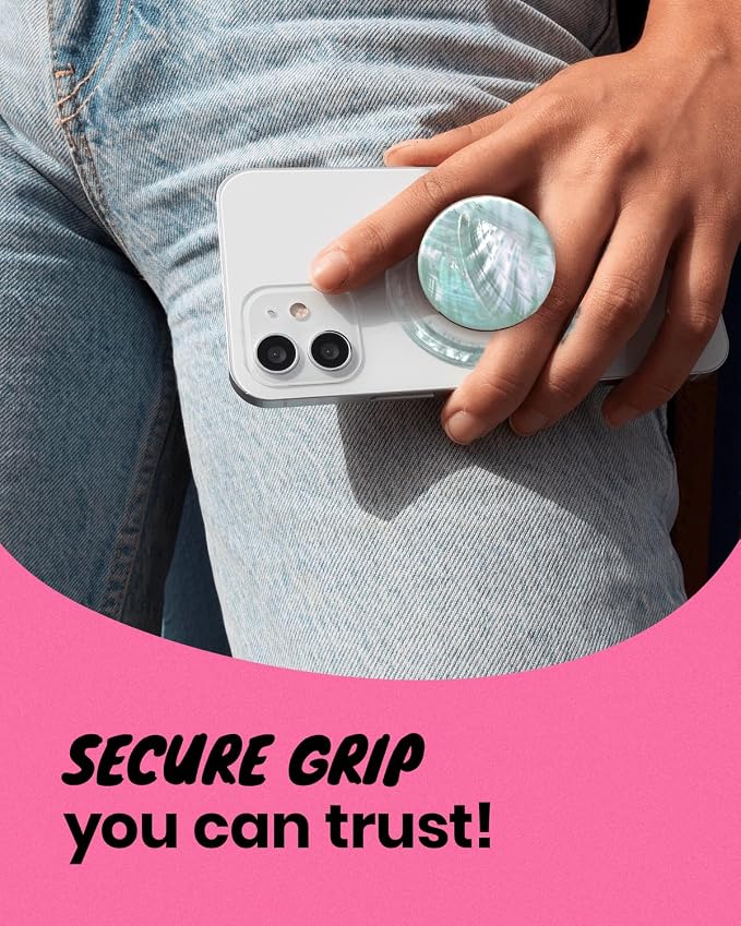OnTheGrip Cute Natural Seashell Design Round Shape Collapsible Mobile Phone - Image 5