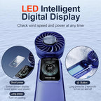 Blows Cold Air Portable Handheld Fan - Image 4