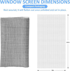 40"x118" Window Screen Mesh, Fiberglass Window Screen, Screen Door Mesh - Image 2