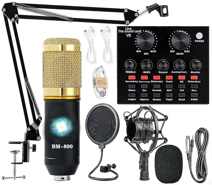 Podcast Equipment Bundle, BM-800 Recording Studio Package by EnjoyYourLifewithsktome