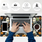 Retro Gothic Kawaii Desk Mat Cute Dark Academia Desk Pad Large Floral Mouse Pad - Image 4