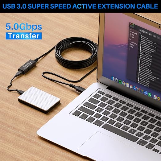 USB 3.0 Active Extension Cable 20 Feet, Long USB Type-A Male to Female Extender - Image 6