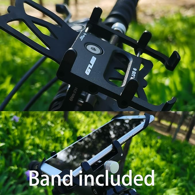 GUB Bike Phone Mount Holder, Aluminum Motorcycle Phone Holder Mount 360° - Image 3
