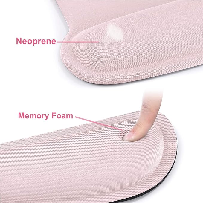 MOSISO Wrist Rest Support for Mouse Pad & Keyboard Set, Ergonomic Mousepad - Image 4
