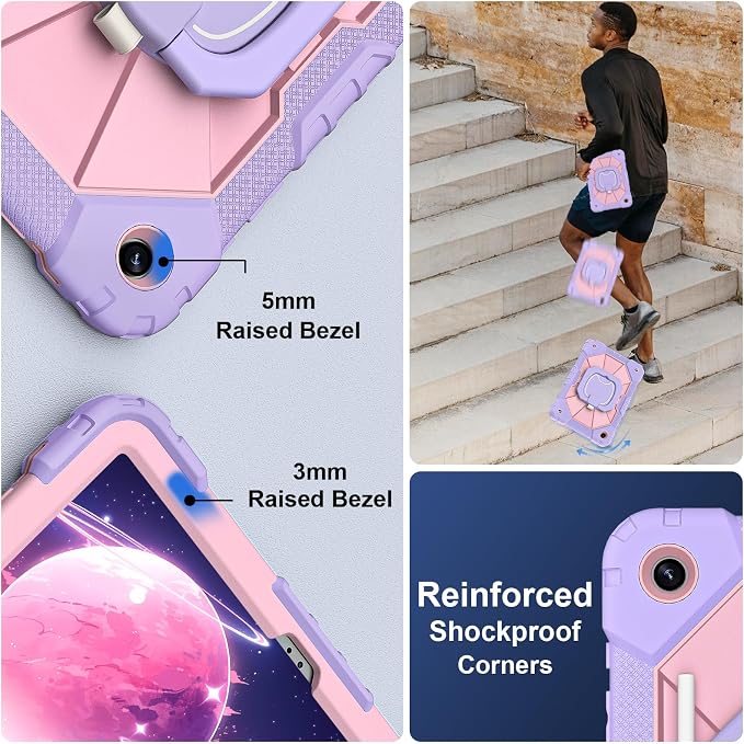 for Galaxy Tab A9 Plus Case 11 Inch, Rugged Case - Image 4