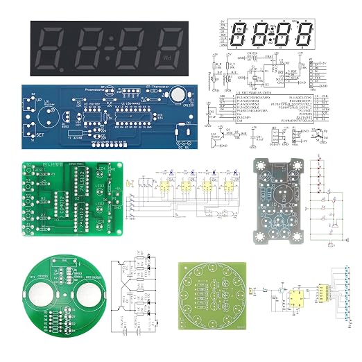 Soldering Practice Kit DIY RGB Alarm Clock Green Sound Sensor RGB Gyro Red - Image 6