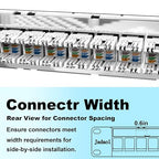 Jadaol 24 Port Blank Patch Panel, 1U 19inch Rack/Wall Mount Patch Panel - Image 3