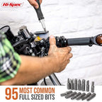 Hi-Spec 101pc Multi Bits Screwdriver & Ratcheting Handle Tool Set Kit. Complete - Image 5