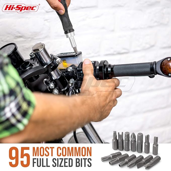 Hi-Spec 101pc Multi Bits Screwdriver & Ratcheting Handle Tool Set Kit. Complete - Image 5