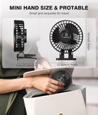 JZCreater USB Desk Fan, Mini Portable, 3 Speeds - Image 6