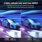 Z-Edge 32 inch Curved Gaming Monitor, QHD 1440P 170Hz 165Hz 144Hz Curved Monitor - Image 3