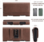 BECPLT for iPhone 13 Mini iPhone 12 Mini SE 2020 Holster Case, Leather Holster - Image 5