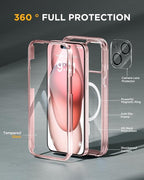 Miracase Glass Series for iPhone 15 Case Full-Body Magnetic Case - Image 3