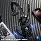 Wireless Headset with Mic for Work, Wireless Headset with Microphone, Smart - Image 3