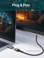 JSAUX 4K DisplayPort to HDMI Adapter 2-Pack, DP PC to HDMI Monitor Converter - Image 4