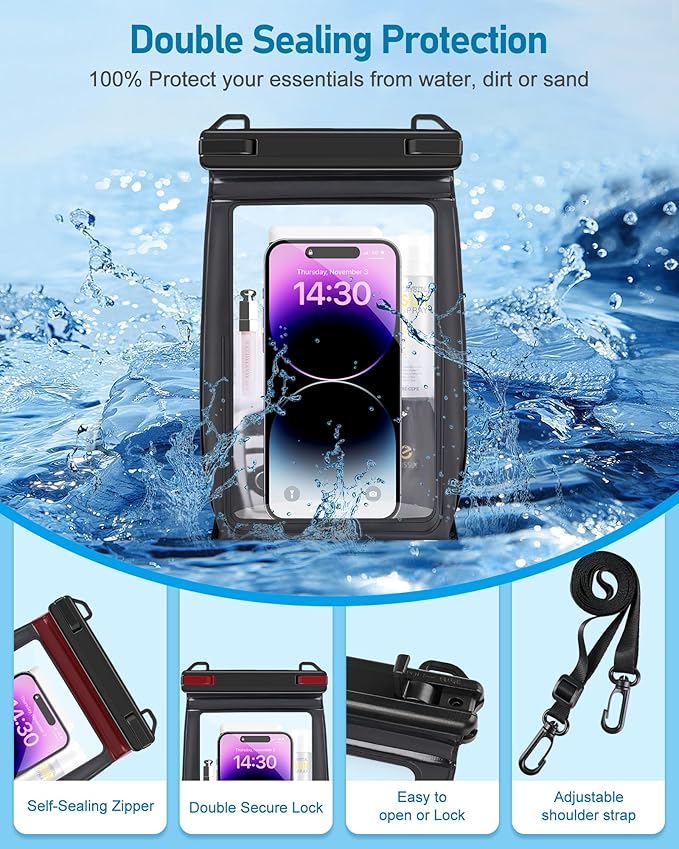 Large Waterproof Phone Pouch, Floating Dry Bag - Image 4