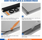 MAGZO Window Screen Replacement Mesh Roll, 37.4in × 16.4ft Upgraded Density - Image 6