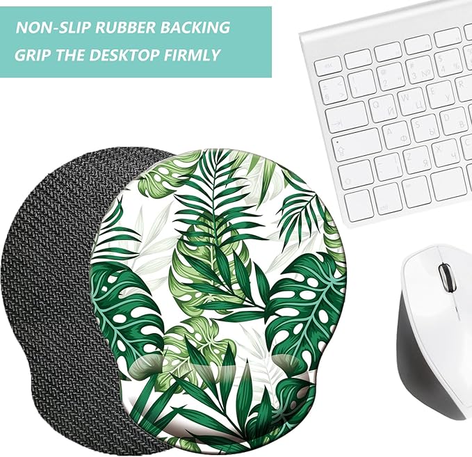 Mouse Pad with Wrist Support, Ergonomic Mouse Pad with Memory Foam Wrist Rest - Image 4